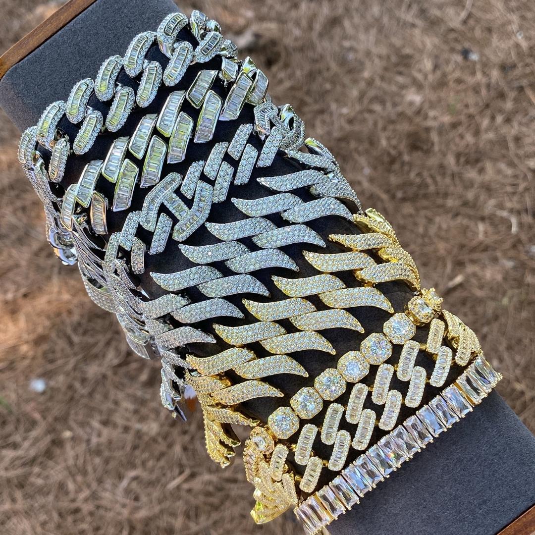 Iced Out Diamond Bracelets - Icey Pyramid