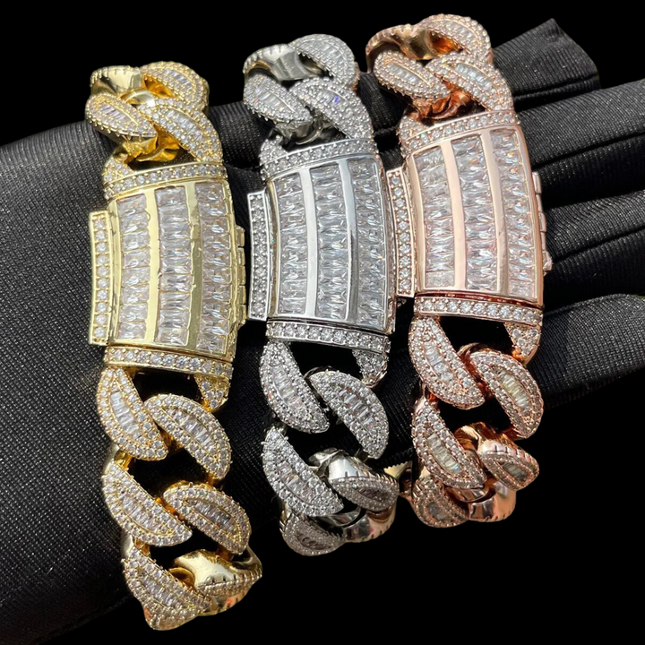 20MM Thick Iced Out Diamond Bracelet