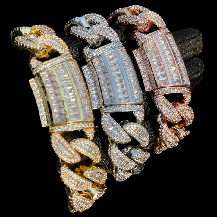 20MM Thick Iced Out Diamond Bracelet