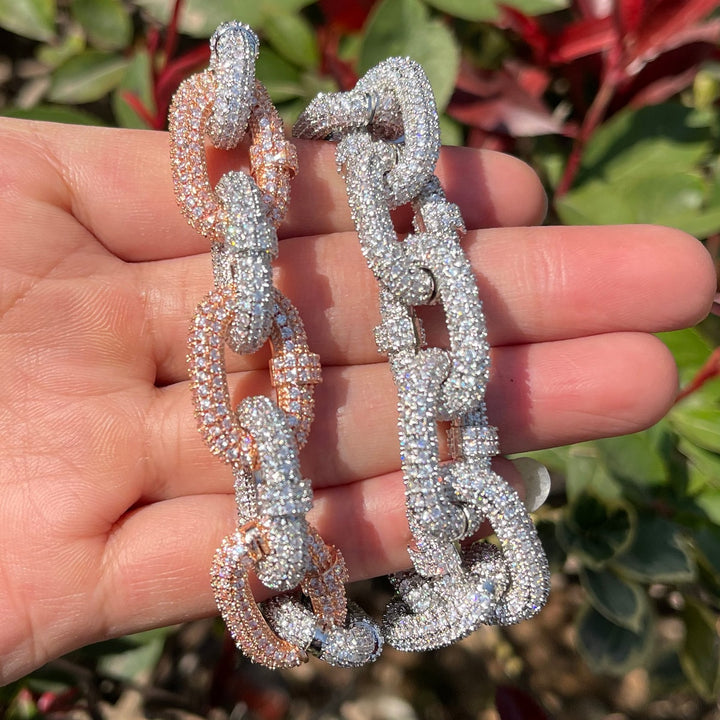 11MM Cuban Box Link Iced Out Diamond Bracelet