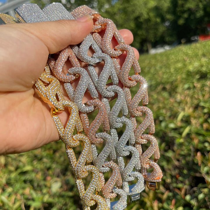 20MM 8 Shaped Iced Out Diamond Bracelet