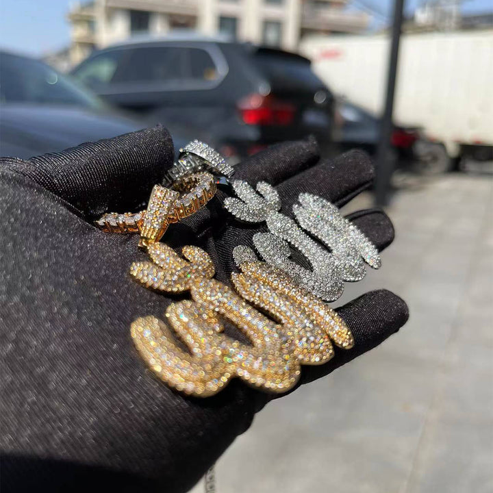 Allah Iced Out Diamond Pendant Necklace