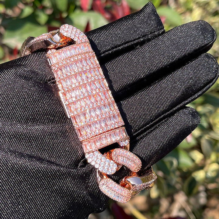 15MM Ultra VVS Iced Out Diamond Bracelet