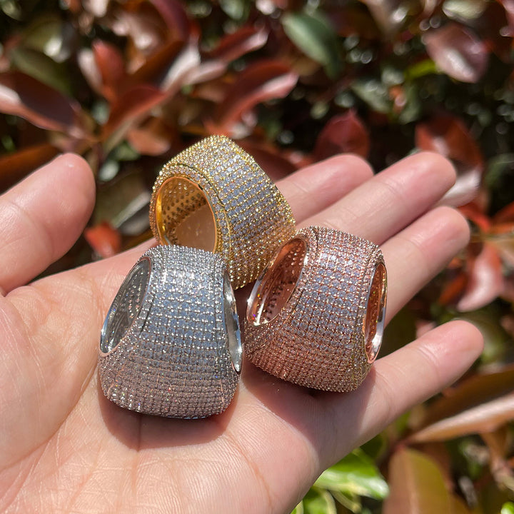 Photo Ice Frame Edition Iced Out Diamond Ring