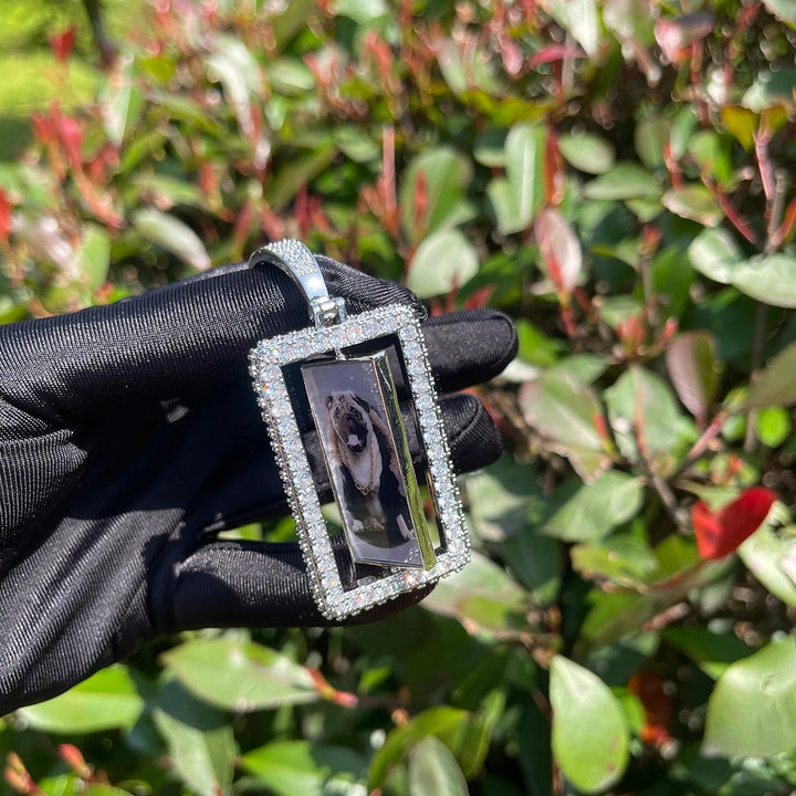 NEW | Vertical Double-Sided Custom Photo Picture Pendant Necklace