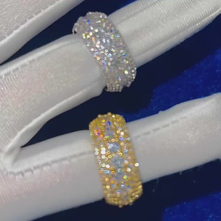 Tennis and Stones Iced Out Diamond Ring