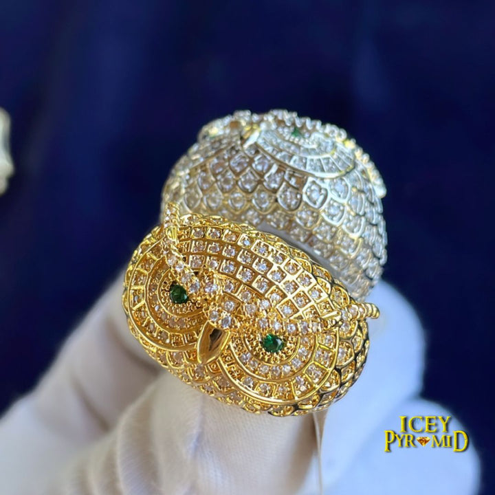 Owl Iced Out Diamond Ring