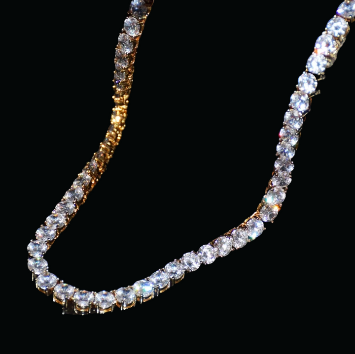 BEST | 3MM-5MM Row Style Endless Bling Shine Tennis Iced Out Diamond Necklace Chain