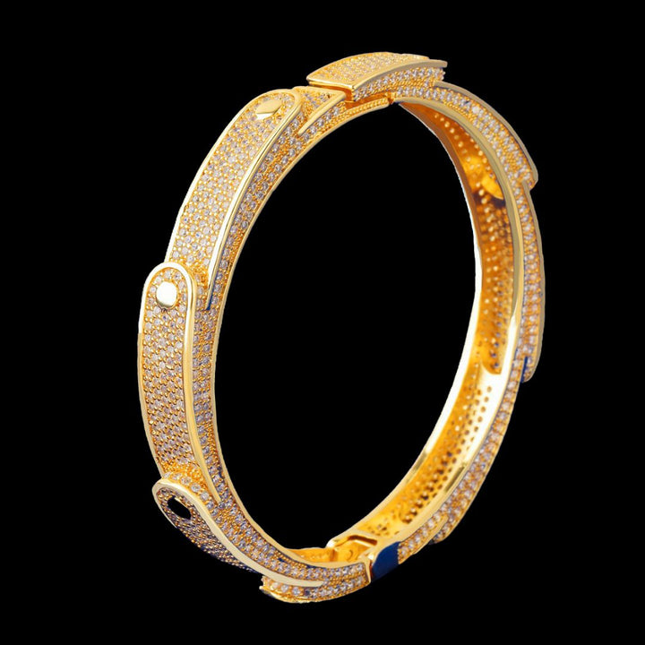 9MM Flooded Ice Multi Layered Iced Out Diamond Bracelet