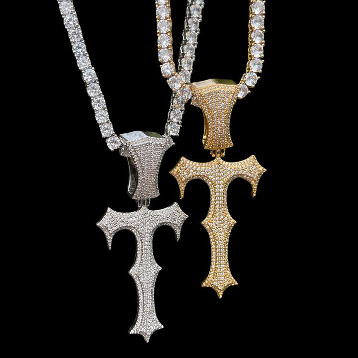 Trap Rapper Vampire Edition Iced Out Diamond Pendant Necklace