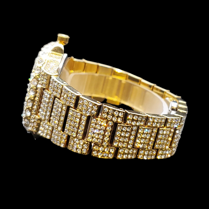 VVS Full Ice Date Special Minute Hand Iced Out Diamond Watch