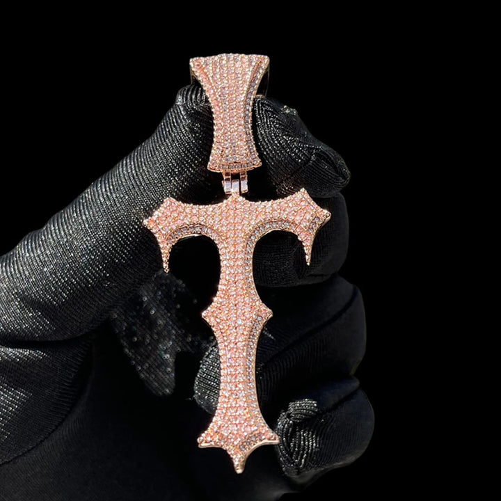 Trap Rapper Vampire Edition Iced Out Diamond Pendant Necklace