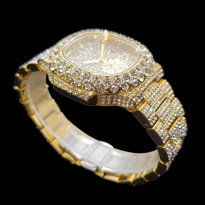 VVS Full Ice Date Special Minute Hand Iced Out Diamond Watch