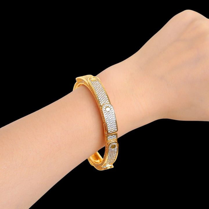 9MM Flooded Ice Multi Layered Iced Out Diamond Bracelet