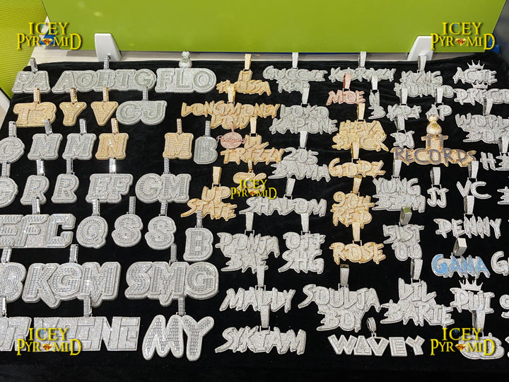 Drip Hard Style Iced Out Personalized Custom Name Necklace Pendant