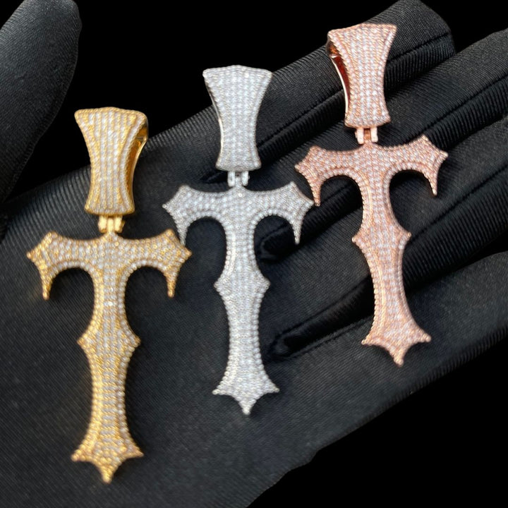 Trap Rapper Vampire Edition Iced Out Diamond Pendant Necklace