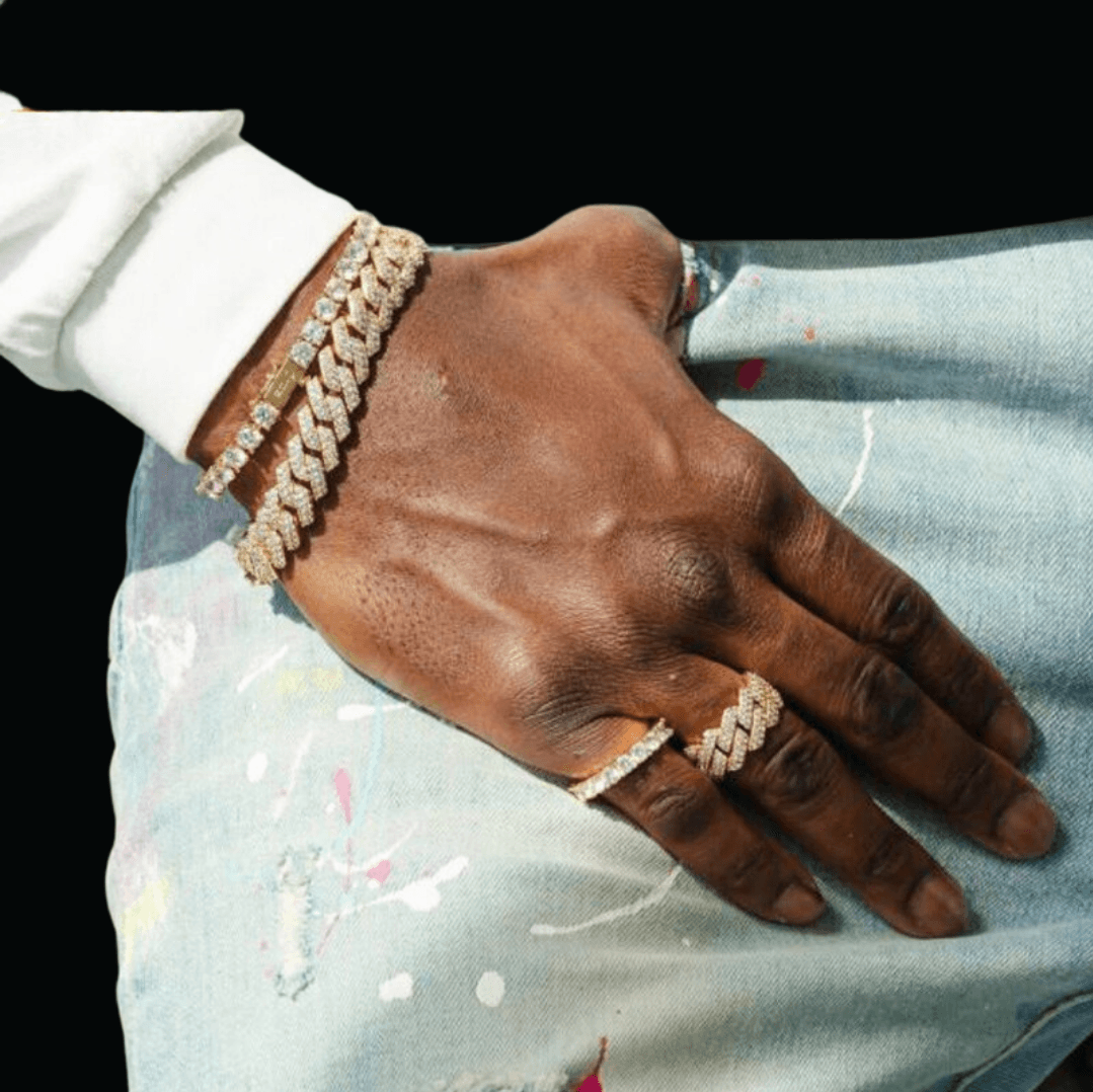 12MM Iced Out Wide Miami Cuban Link Chain Bracelet - Icey Pyramid