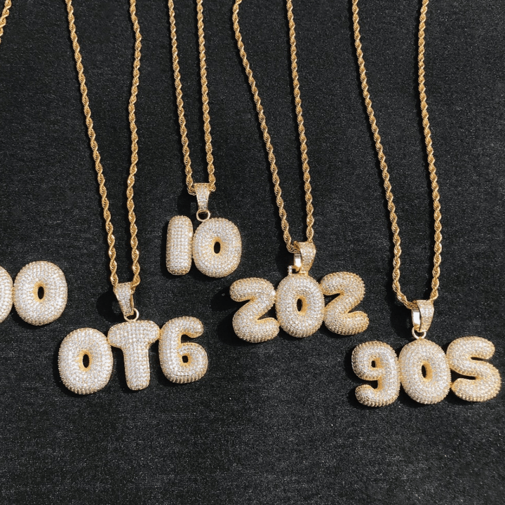 18K Gold Plated Letter Custom Name Necklace Personalized Pendant - Icey Pyramid