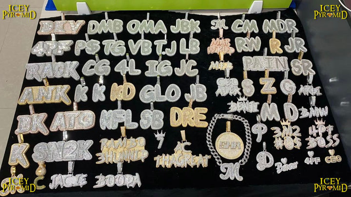 Drip Hard Style Iced Out Personalized Custom Name Necklace Pendant