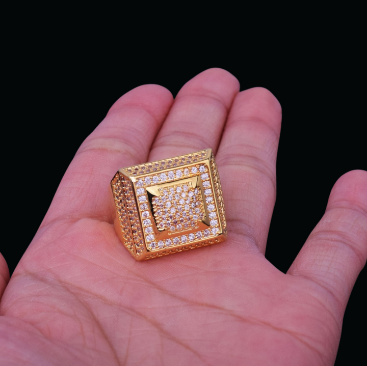 Empire Edition Iced Out Diamond Ring