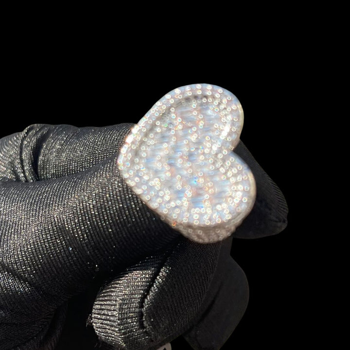 Heart Iced Out Tennis Diamond Ring