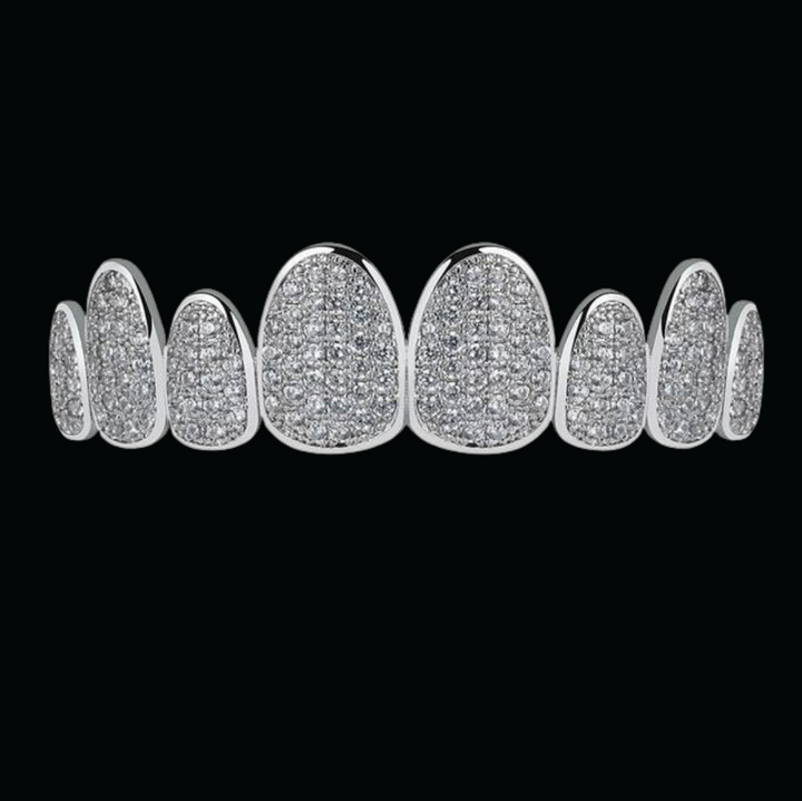 Punk Teeth Caps Cosplay Iced Out Diamond Grillz