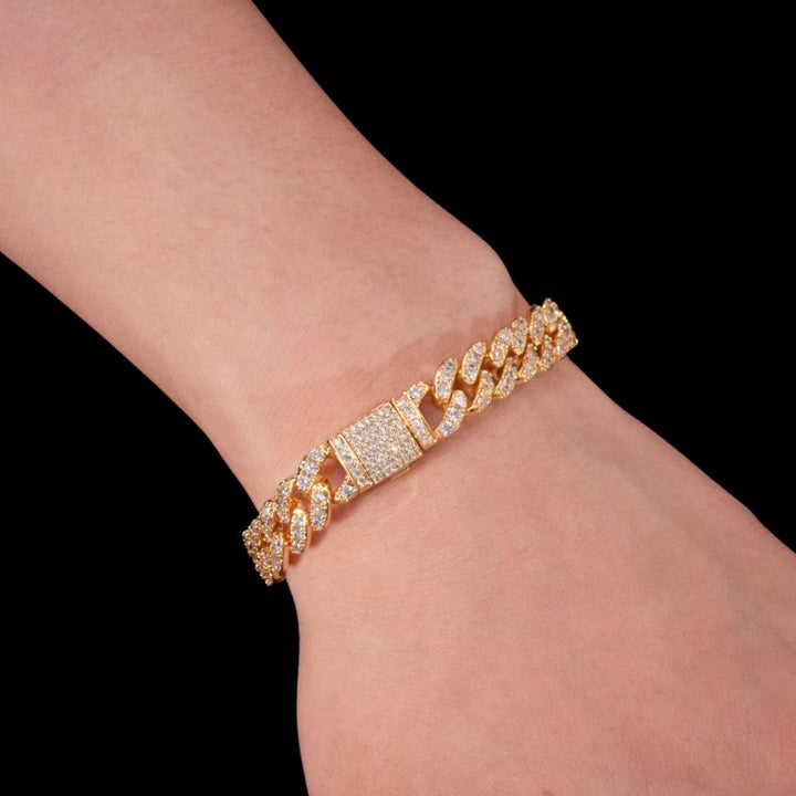 10MM Tennis Cut Stones Iced Out Diamond Bracelet