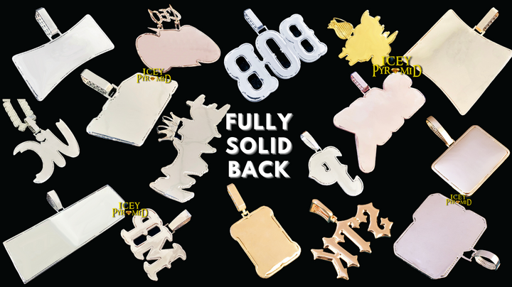 Lightning Iced Out Initial Custom Name Necklace Pendant