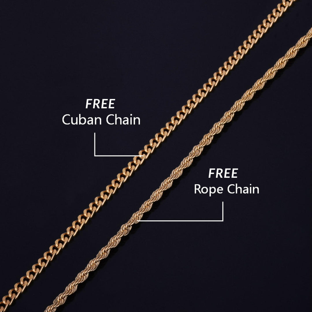 Diamond Baguette Custom Photo Picture Pendant Necklace