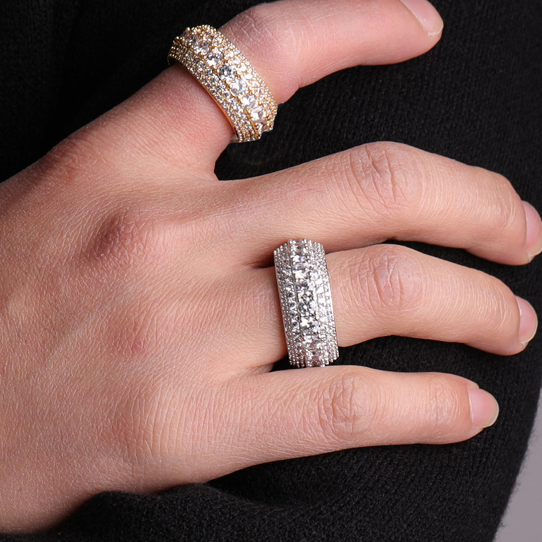 Tennis and Stones Iced Out Diamond Ring