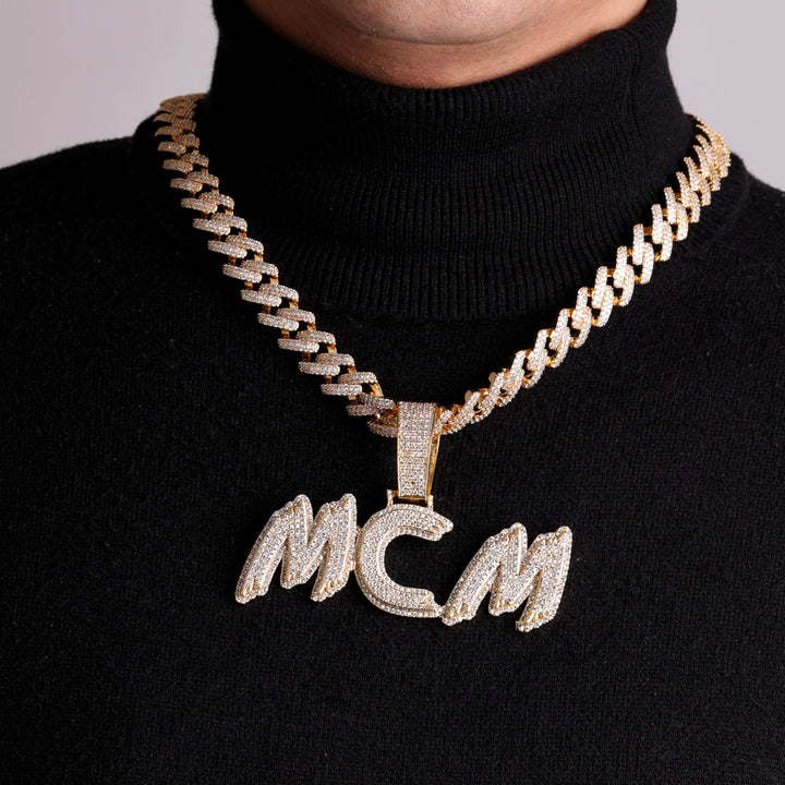 Trend Luxury Design Iced Out Personalized Custom Name Necklace Pendant
