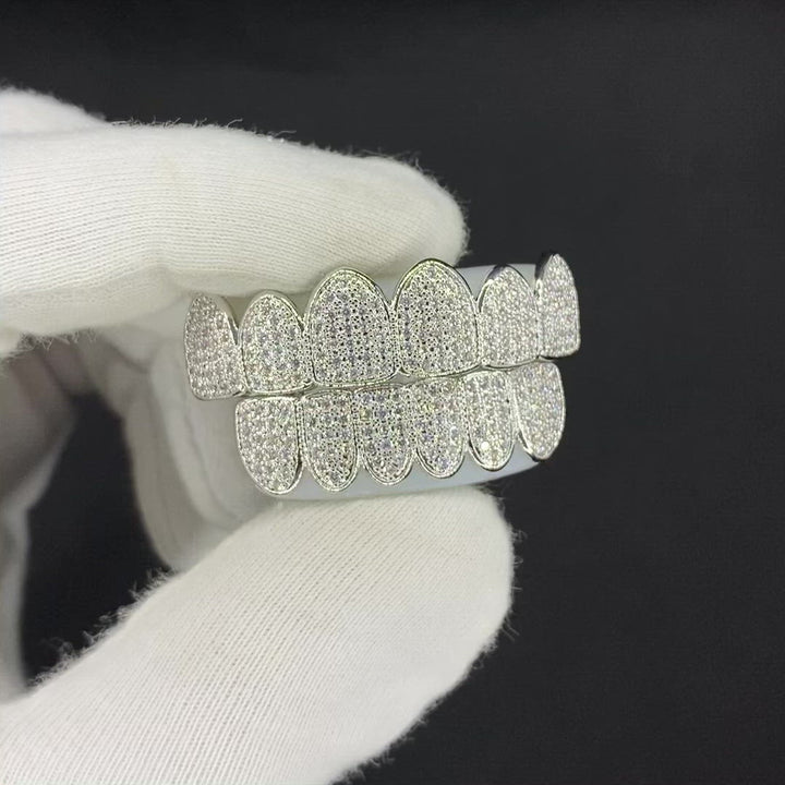 Classic Iced Out Diamond Grillz