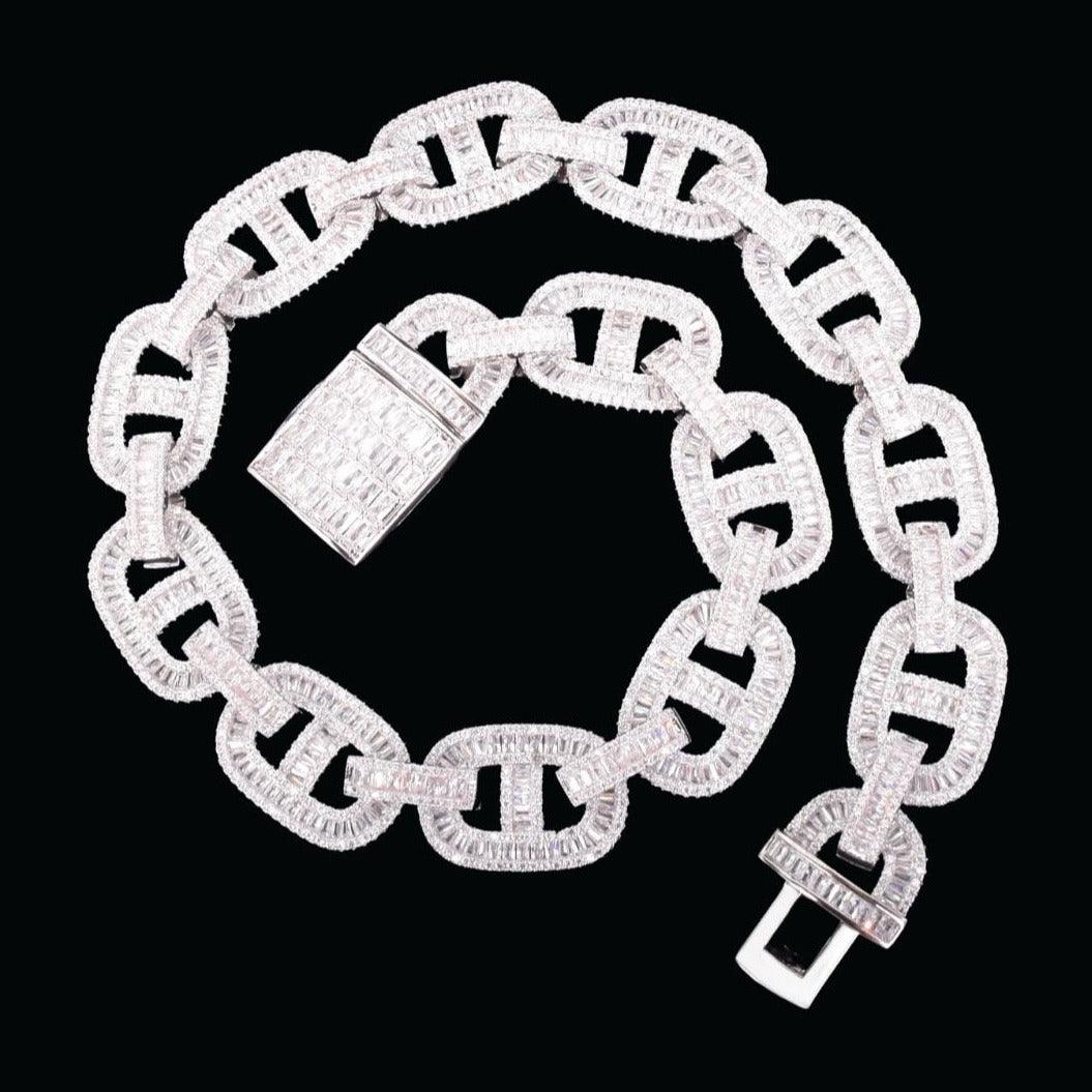 14mm Baguette Design Miami Cuban Chain - Icey Pyramid