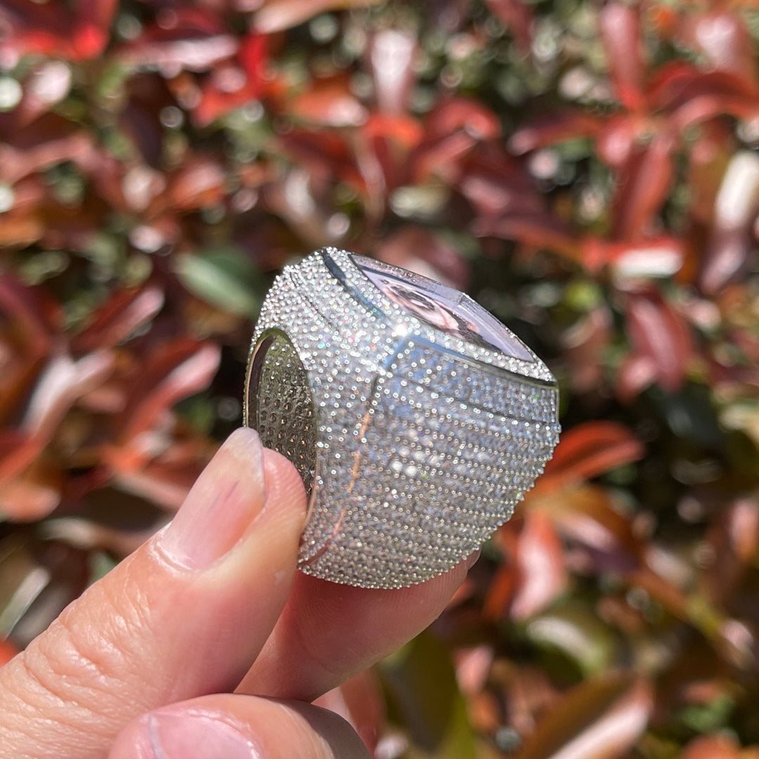 NEW | Photo Ice Frame Edition Iced Out Diamond Ring