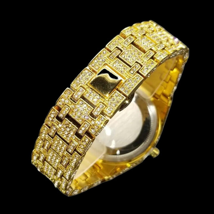 Luxury Bust Down Date VVS Iced Out Diamond Watch