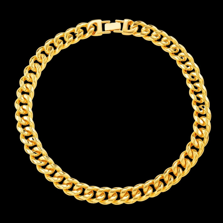 6MM-20MM Fold-Over Clasp Luxury Stainless Steel Necklace Chain
