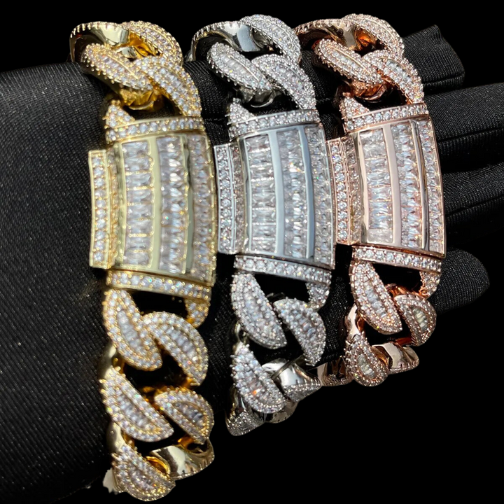 20MM Thick Iced Out Diamond Bracelet