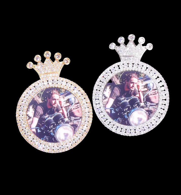 King Tennis Custom Photo Picture Pendant Necklace