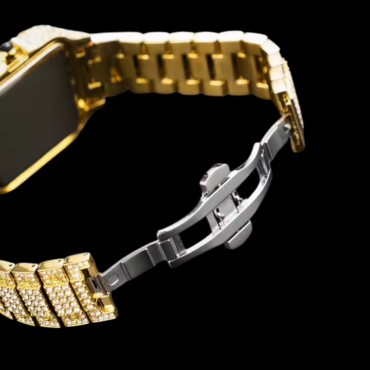 NEW | VVS Roman Numerals Square Dial Iced Out Diamond Watch