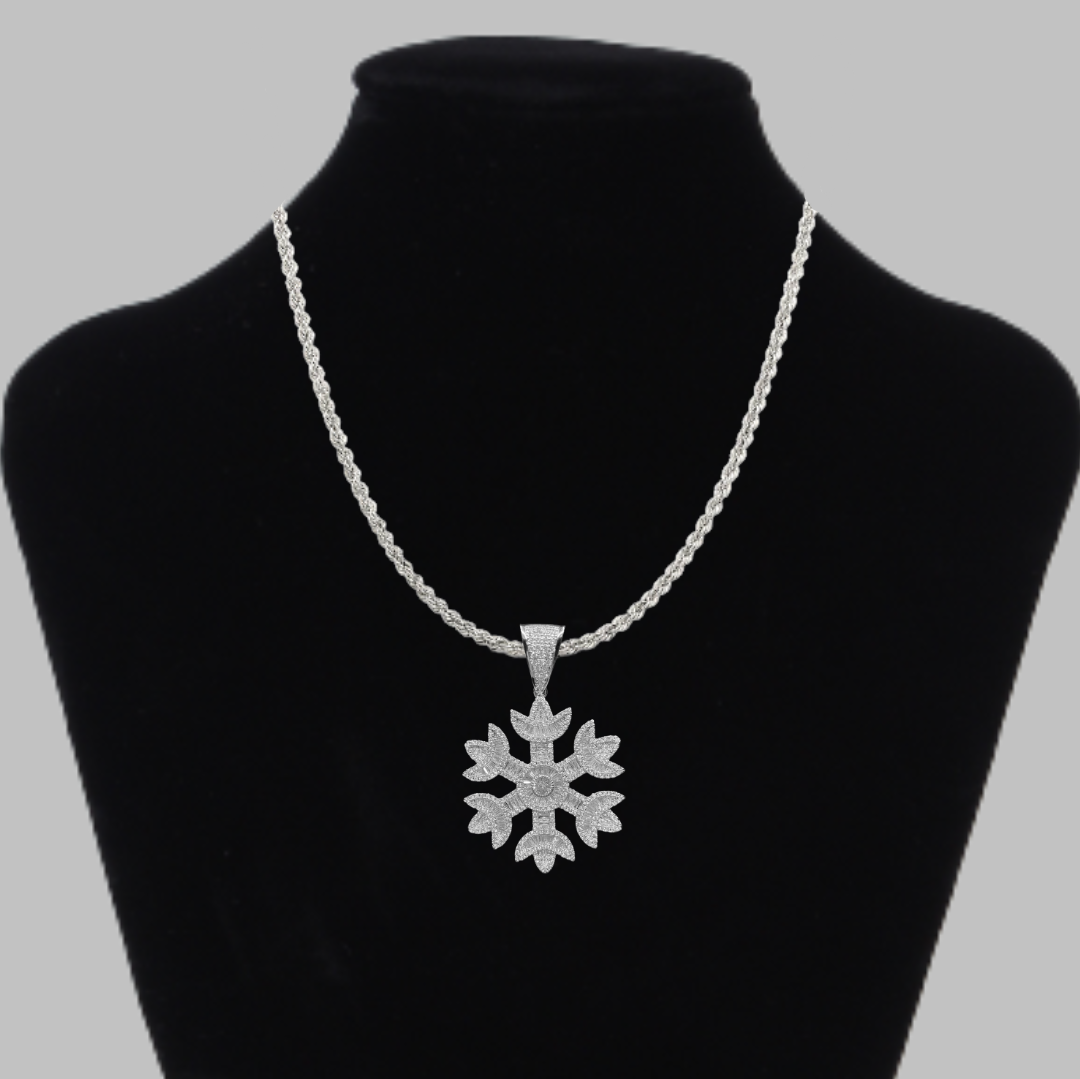 NEW | Snowflake Baguette-Tennis Edition Iced Out Pendant
