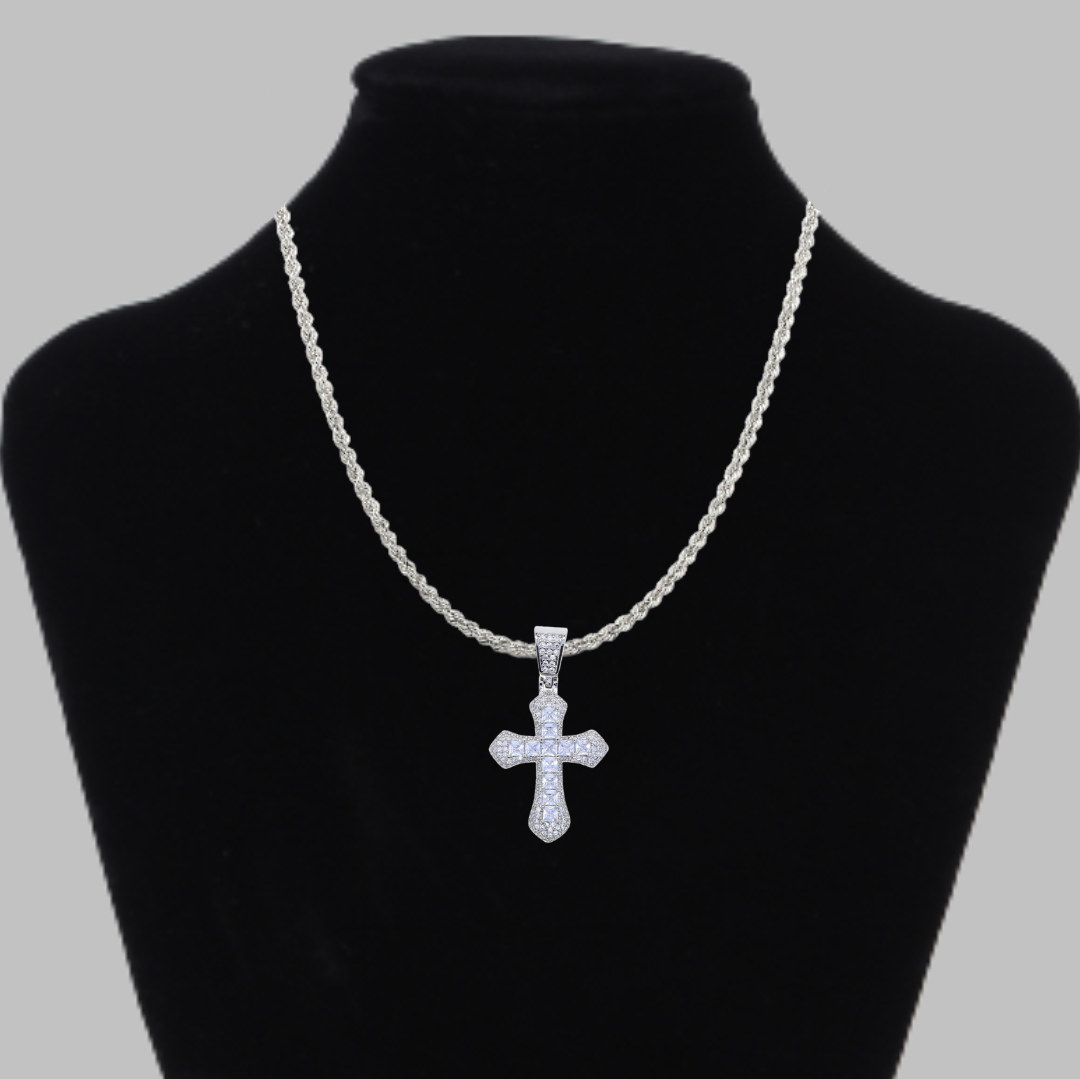 Bling Cross Iced Out Diamond Pendant