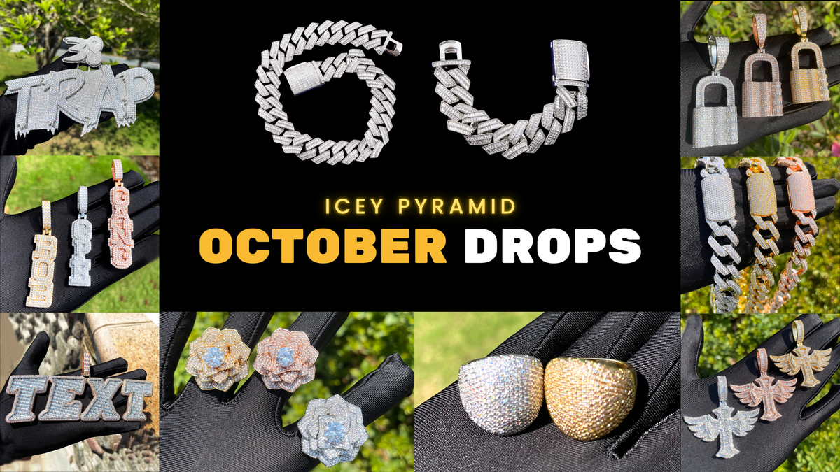 Iced Out Diamond Moissanite Hip Hop Jewelry & Customs – Icey Pyramid