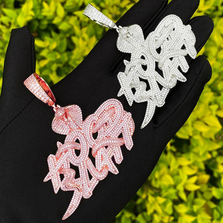 NEW | Cobra Hood Slatt Iced Out Diamond Pendant Necklace