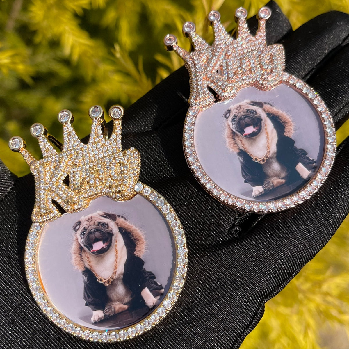 NEW | King Crown Bail Custom Photo Picture Pendant Necklace