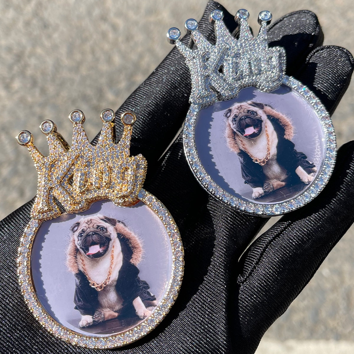 NEW | King Crown Bail Custom Photo Picture Pendant Necklace