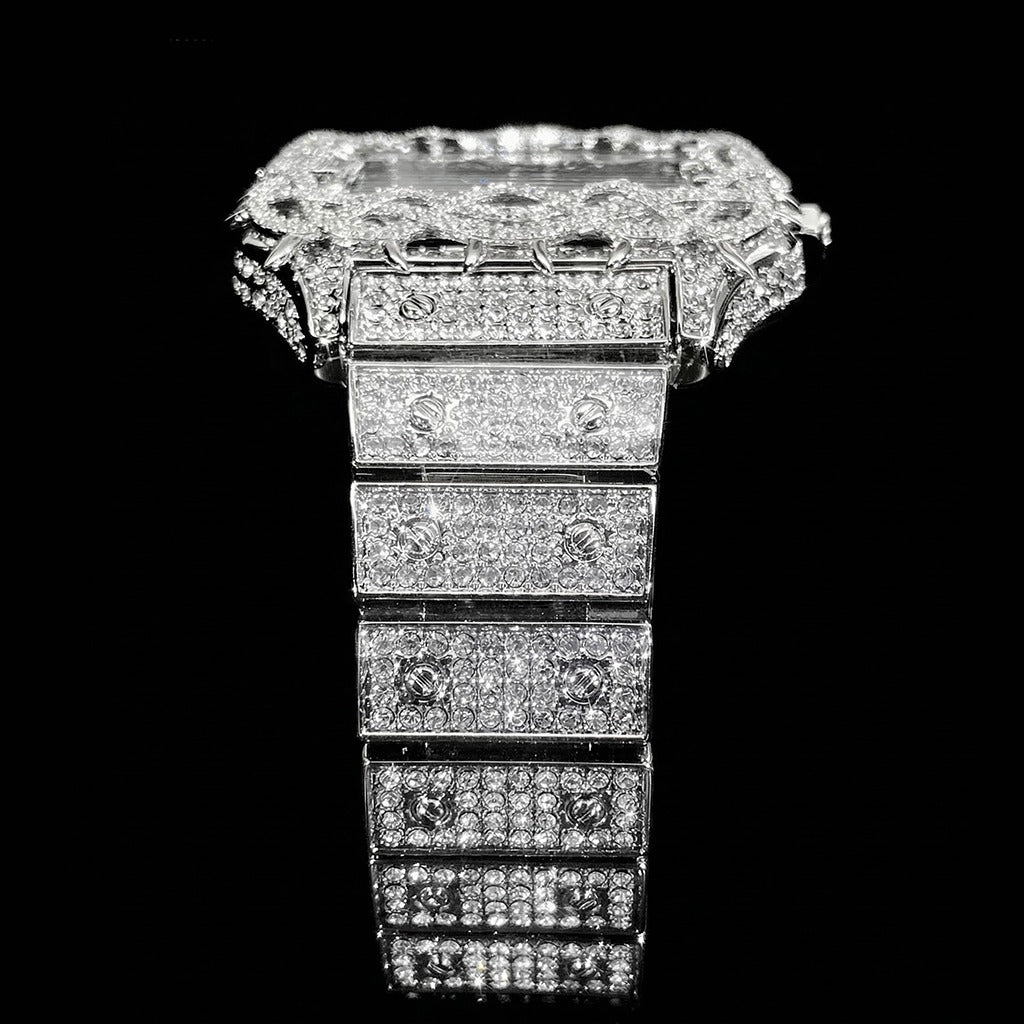 Iced Out VVS Shine Thorn Crown Square Watch