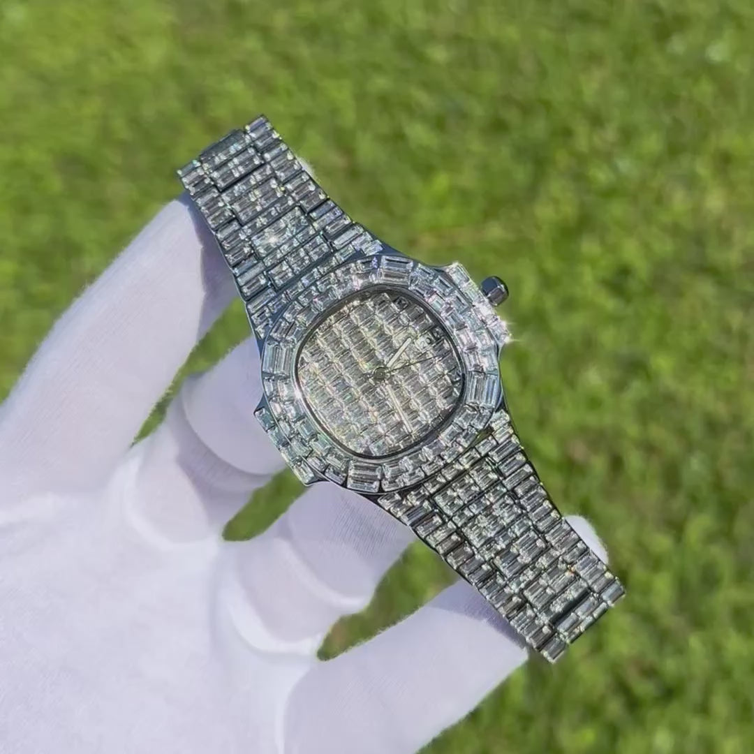 Fully Lab Diamond Iced Out Diamond Watch