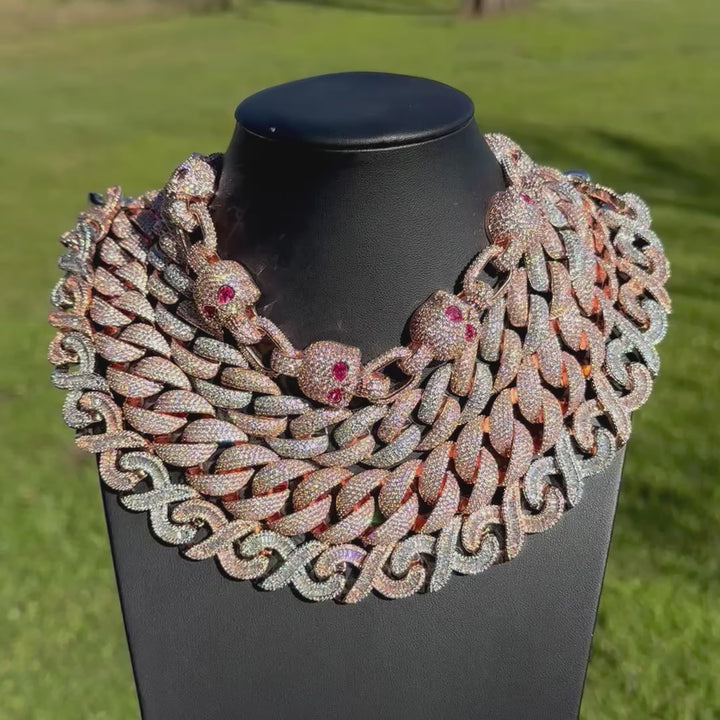 20MM Infinity Link Iced Out Diamond Necklace Chain