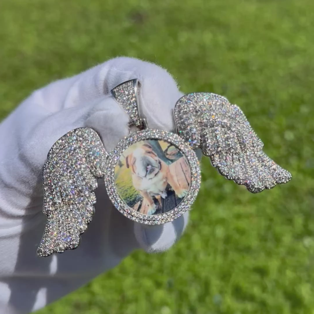 Special Wings Tennis Custom Photo Picture Pendant Necklace