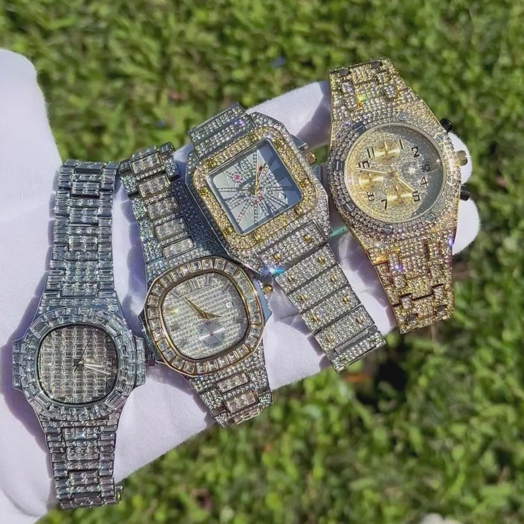 Fully Lab Diamond Iced Out Diamond Watch